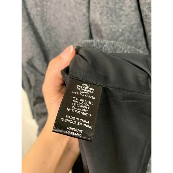 Rebecca Taylor La Vie Mini French Terry Dress Grey Size Small $295 - Picture 5 of 7